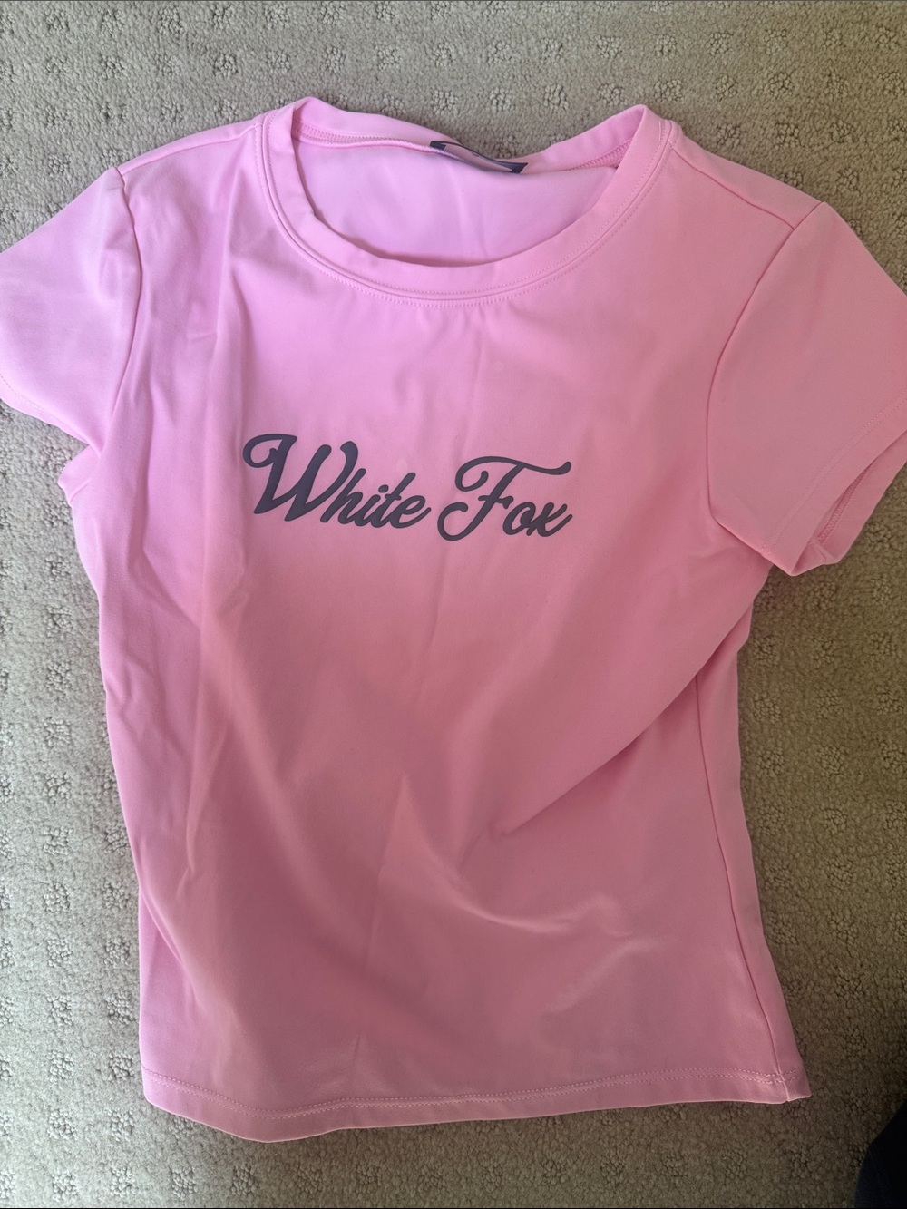 White Fox Boutique Pink Logo Tee